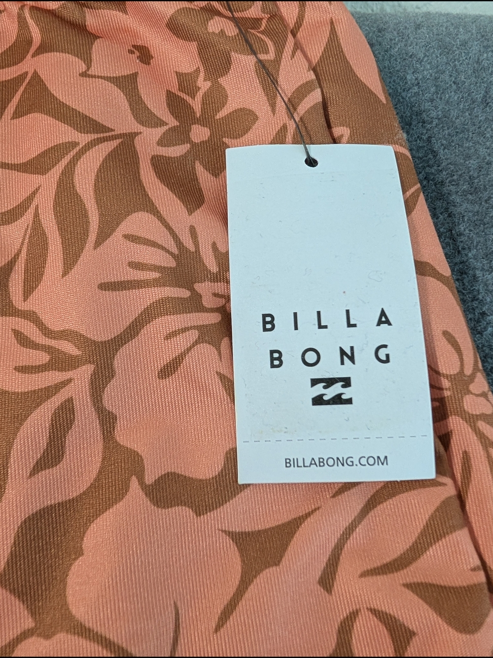 Billabong NWT Hang Loose Floral Flare Pants M Coral Tropical Lounge Beach - Picture 14 of 14
